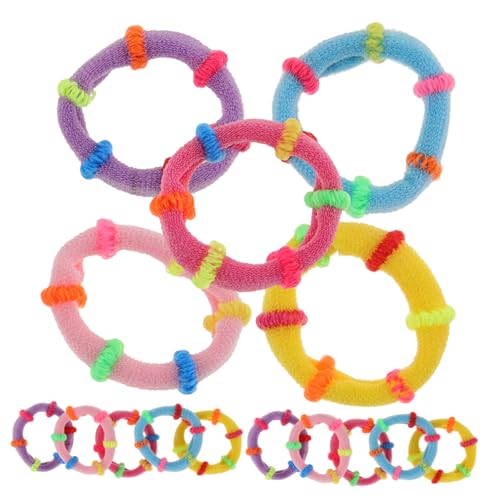 Homoyoyo 200stücke Polyester Elastische Haargummis Für Mädchen Pferdeschwanz-halter Haargummis Junge Mädchen Haar Zubehör von Homoyoyo