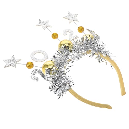 Homoyoyo Festliches Stirnband Für Neujahr Glitzer Stern Pailletten Kopfschmuck Kopfbedeckung Für Heiligabend Neujahrs-haarschmuck Frohes Neues Jahr-zubehör Silvesterparty- von Homoyoyo