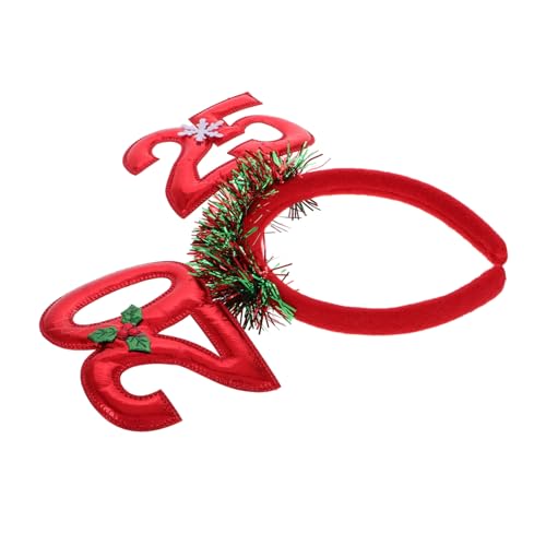 Homoyoyo Frohes Neues Jahr Stirnband Silvester Party Favor Glitzer Lametta Haarband Kopfschmuck Weihnachten Silvester Party Dekorationen von Homoyoyo