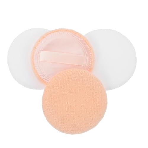 Homoyoyo 20stücke Baumwolle Make-up Puff Lose Pulver Puff Kosmetische Kissen Für Make-up Waschbarer Quasten Mit Riemen Schleife Für Tägliche Hautpflege von Homoyoyo