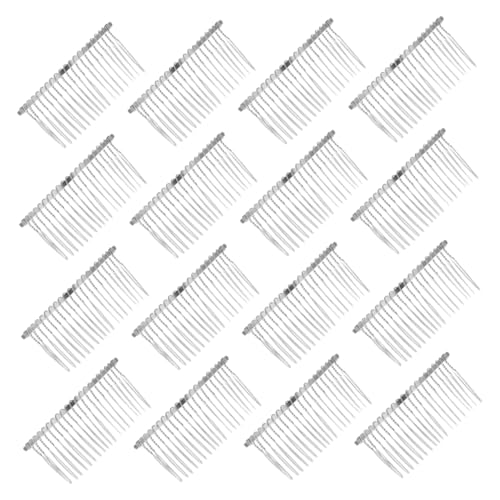 Homoyoyo 20stücke Seitlicher Haarkamm Aus Metall Gebogener Drahtkamm Für Hochzeitschleier Französisches Styling-tool Zähne Haarnadelklemme Für Damen Und Mädchen Diy-haaraccessoire von Homoyoyo