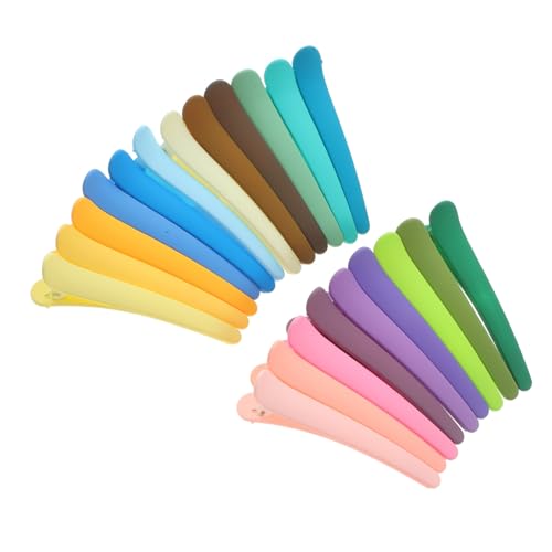 Homoyoyo 21 Stück Teiliges Haarklammern Bunte Matte Alligator Haarklammern für Frauen und Mädchen Flache No Crease Haarclips Langlebige Kombination Haaraccessoires für Alltag und Party von Homoyoyo