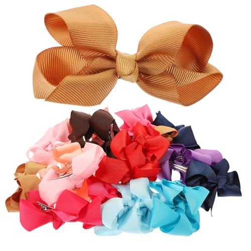Homoyoyo 24 Stück Haarspangen für Mädchen Bunte Haarschmuck Bogen Clips für Geburtstage Weihnachten und Besondere Anlässe Bequeme Sichere Anwendung Bows Haaraccessoires für Mädchen Jahre von Homoyoyo