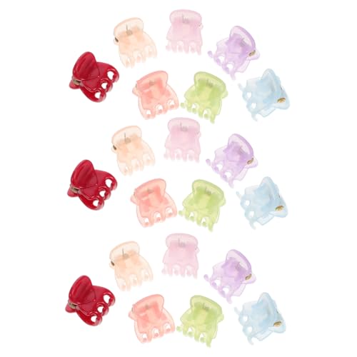 Homoyoyo 24 Stück Kindergreifer Clip Bunte Haarspangen Kleine Kieferclips Haarspangen Für Kinderhaarspange Haarspangen Kleinkind Mini-haarspangen Für Frauen Plastik von Homoyoyo