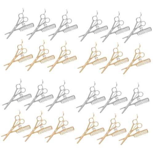 Homoyoyo 24stücke Teiliges Glänzende Brosche Für Anzüge Friseur Zubehör Mit Strass Gold Und Silber Für Festlichkeiten von Homoyoyo
