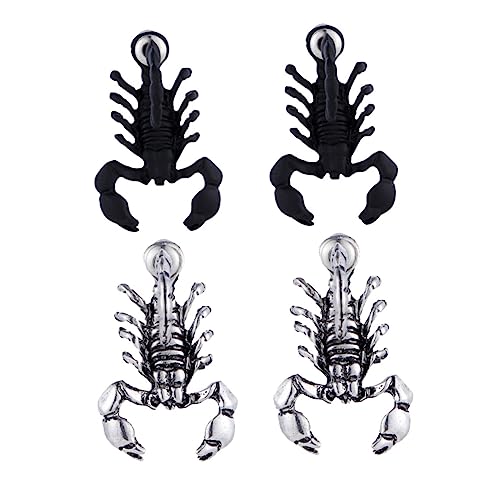 Homoyoyo 2Paare Tierische Ohrstecker Kreative Ohrdekore mit Design Unisex für Partys Festivals Hochwertigem Material Mattem Antikem Homoyoyo 2Paare Tierische Ohrstecker Kreative Ohrdekore mit Design Unisex für Partys Festivals Hochwertigem Material Mattem Antikem von Homoyoyo