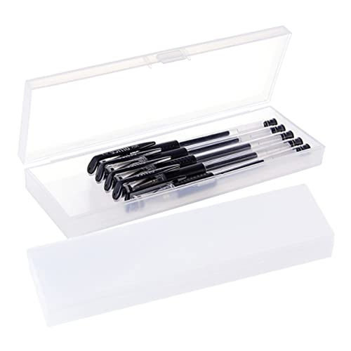 Homoyoyo 2packung Transparent Federmäppchen Aus Kunststoff Mit Zwei Fächern Und Separaten Deckeln Reiß Und Kratzfest Für Schularbeiten Aufbewahrungstasche von Homoyoyo