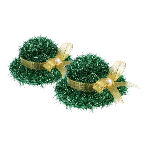 Homoyoyo 2stücke Haarspangen Zum St Patrick's Day Dekorative Haarspangen Für Hüte Grüne Kappendesign Haarnadeln Für Damen Und Mädchen Festival Haaraccessoires von Homoyoyo