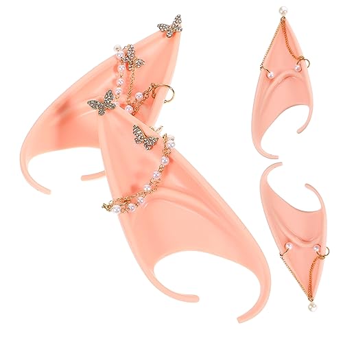 Homoyoyo 2St Perlen-Schmetterlingsohrringe Geweih Stirnband falsche Nasenringe Vampirohren the hallow halloween mitgebsel perlen ohrringe zubehör Cosplay-Fee-Ohr Fee-Ohr-Stütze Kieselgel Homoyoyo 2St Perlen-Schmetterlingsohrringe Geweih Stirnband falsche Nasenringe Vampirohren the hallow halloween mitgebsel perlen ohrringe zubehör Cosplay-Fee-Ohr Fee-Ohr-Stütze Kieselgel von Homoyoyo