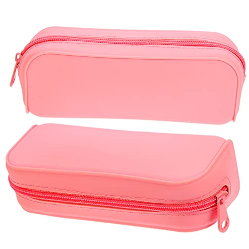 Homoyoyo 2 Stück Kawaii Silikon Federmäppchen in Pink Großer Stauraum Für Stifte Und Schreibwaren Ästhetisches Tragbares Design Für Schule Und Büro Kleiner Federtasche Für Mädchen Homoyoyo 2 Stück Kawaii Silikon Federmäppchen in Pink Großer Stauraum Für Stifte Und Schreibwaren Ästhetisches Tragbares Design Für Schule Und Büro Kleiner Federtasche Für Mädchen von Homoyoyo