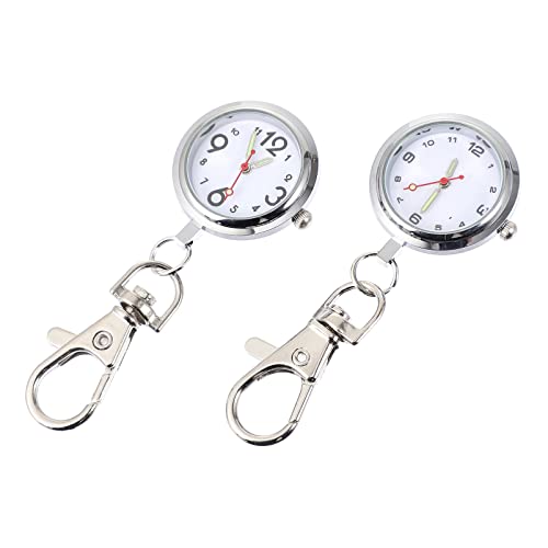 Homoyoyo 2stücke Digitale Uhr Für Krankenschwestern Taschenuhr Mit Schlüsselanhänger Tragbare Uhr Für Sanitäter von Homoyoyo