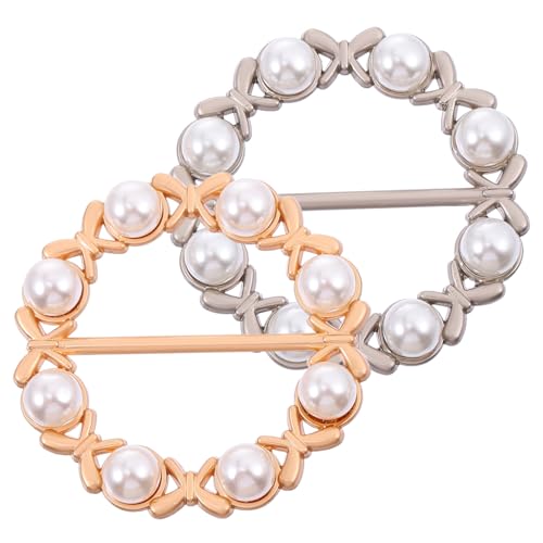 Homoyoyo 2Stücke Schalclips Mattgold Schal Ringe Zur Befestigung Von Schals Tüchern Stilvolle Schal Verschlüsse Für Damen Kleidung Homoyoyo 2Stücke Schalclips Mattgold Schal Ringe Zur Befestigung Von Schals Tüchern Stilvolle Schal Verschlüsse Für Damen Kleidung von Homoyoyo