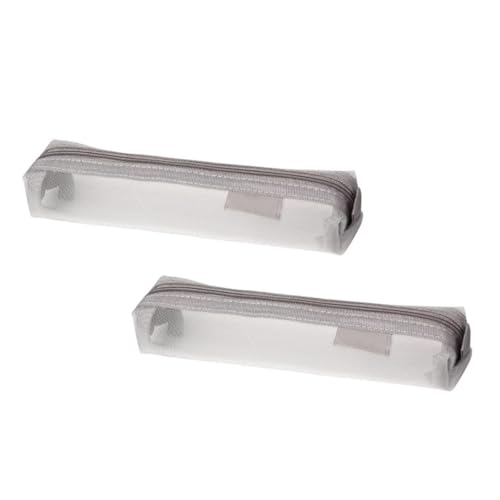 Homoyoyo 2stücke Stifte Taschen Mit Reißverschluss Für Schreibwarenorganisation Bleistiftlagerung Stift-Organizer Mesh-lagerungsbeutel Praktisch Und Tragbar von Homoyoyo