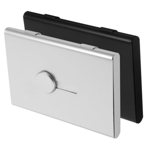 Homoyoyo 2stücke Visitenkartenbox Aus Metall Visitenkartenhalter Kartenetui Mit Festem Deckel Und Tragbar Für Büro Und Zuhause Vielseitig Für Visitenkarten Und Kleine Gegenstände von Homoyoyo