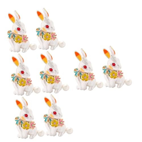 Homoyoyo 2er Set Kaninchen Broschen Für Ostern – Metall Anstecknadeln in Form Von Süßen Hasen Für Kleidung - Taschen Und Accessoires – Perfekter Osterschmuck Für Damen Und Mädchen von Homoyoyo