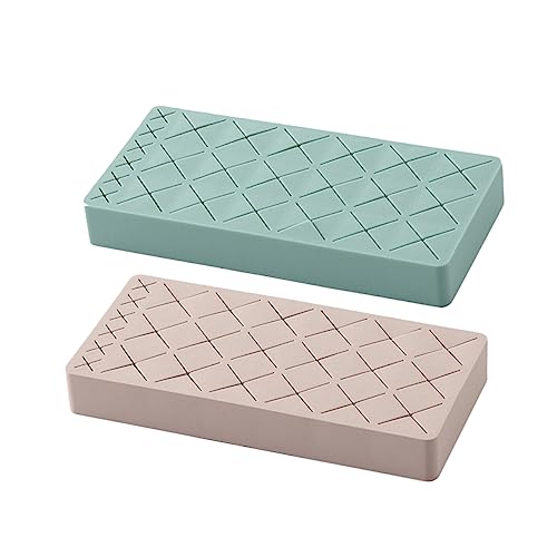 Homoyoyo Make-up-organizer Und -aufbewahrung 2 Stück Lippenstifthalter Augenbrauenstift-aufbewahrungsregal Schreibtisch-organizer Make-up-zubehör Silikonhalter von Homoyoyo