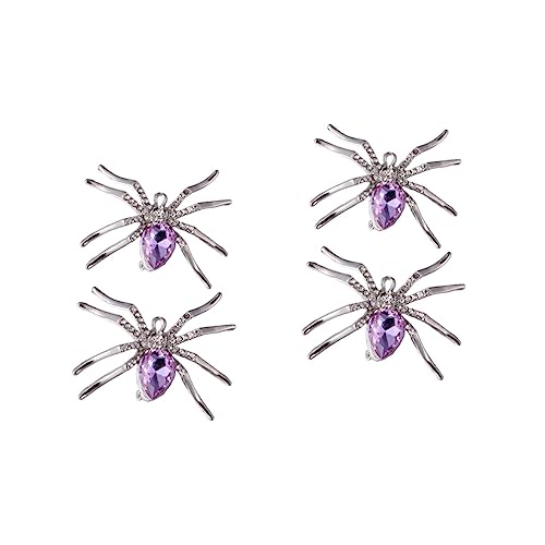 Homoyoyo 2er Set Spinnenbroschen Metalllegierung Mit Kristallverzierungen – Perfekte Halloween-Dekoration Für Kostüme Und Partys - Ideal Als Anstecknadel Für Rucksäcke Und Accessoires von Homoyoyo