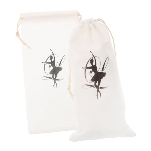 Homoyoyo 2stücke Ballett-schuhtasche Mit Kordelzug Für Spitzenschuhe Leicht Und Robust Als Aufbewahrungstasche Für Damen-Ballettschuhe Tanzschuhbeutel Mit Einfacher Reinigung Und Sicheren v von Homoyoyo