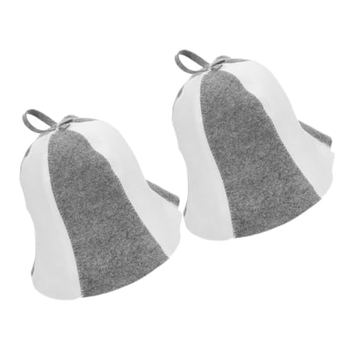 Homoyoyo 2stücke Filz Saunahut Für Damen Und Herren Bequemer Hut Für Sauna Und Dampfbad Unisex-saunakappe Aus Filzwolle Saunazubehör Für Heimsauna Und Badezimmer von Homoyoyo