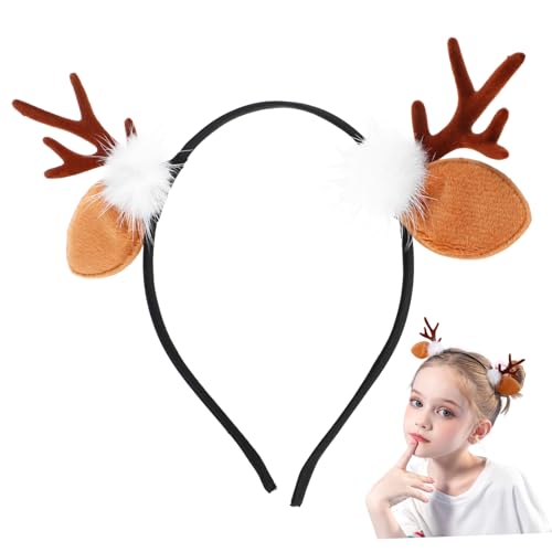 Homoyoyo 2stücke Kreative Geweih-haarreifen Für Junge Mädchen Fröhliche Herbst Weihnachtsfeier Leichte Dekoration Mit Elchhörnern Adorierbarer Kopfschmuck Für Mädchen von Homoyoyo