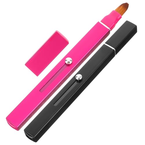 Homoyoyo 2stücke Lippenpinsel Für Lippenstift Make-up-pinsel Lippenapplikator Einziehbarer Lippenstiftpinsel Kosmetikpinsel Für Frauen Concealer-pinsel Lipgloss-applikator Make-up-tools von Homoyoyo