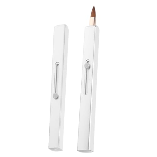 Homoyoyo 2stücke Lippenpinsel Tragbarer Lip Gloss Applikator Mit Schutzhülle Für Präzise Lippenanwendungen Aus Hautfreundlichem Material Elegant Und Langlebig von Homoyoyo