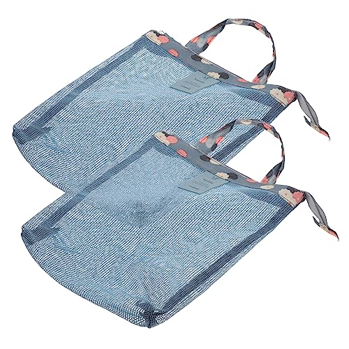Homoyoyo 2stücke Netztaschen Reise Kosmetiktasche Mesh Aufbewahrungstasche Tragbare Make-up Tasche Mit Reißverschluss Für Badeanzug Handtücher Und Kleine Kosmetika von Homoyoyo
