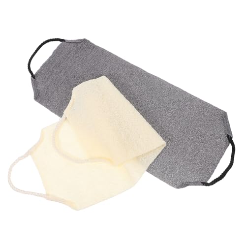 Homoyoyo 2stücke Peeling-handtücher Für Dusche Peeling-schrubber-handtücher Für Körper Körperschrubber-handtücher Mit Elastischem Riemen Für Schwer Erreichbare Bereiche von Homoyoyo