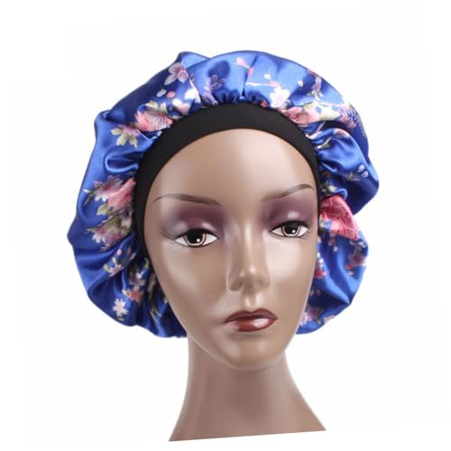 Homoyoyo 2stücke Satin Schlafmütze Für Frauen Nachtmütze Aus Satin Schlafmütze Zum Haarschutz Umstandsmütze Chemo-haar Hut Elastisches Design Angenehm Zu Tragen von Homoyoyo