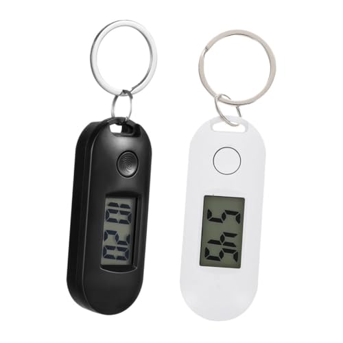 Homoyoyo 2stücke Schlüsselanhänger Digitaluhr Tragbare Leise Elektronische Uhr Für Schüler Kreative Farben Für Rucksäcke Und Für Prüfungen Und Partys von Homoyoyo