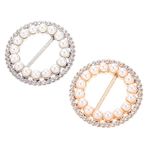 Homoyoyo 2stücke Shirt-clips Mit Schal-clip-ringen Kleidungs-dekorationsschnallen Schal-schnallen T-hemd-schnallen Personalisierte Für Frauen Und Mädchen von Homoyoyo