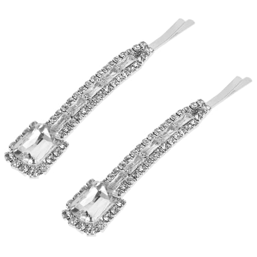 Homoyoyo 2stücke Strass-clipnadel Strasssteinen Dekorative Haarspange Für Frauen Funkelnder Haarschmuck Für Partys Und Hochzeiten von Homoyoyo