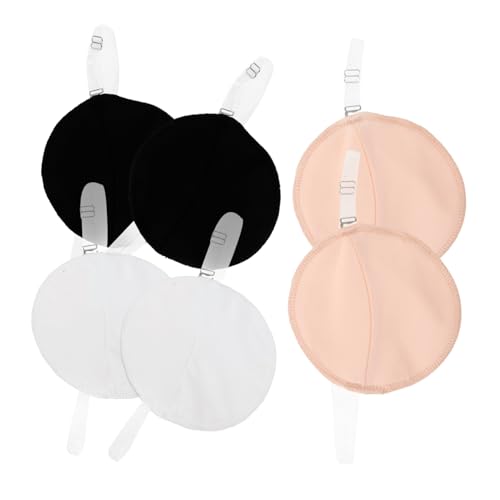 Homoyoyo 3 Paare Achselpads für Damen Waschbare und Wiederverwendbare Schweißpolster Unsichtbare Schweißabsorbierende Pads für Unterarm für Kleidungsarten Hautfarben von Homoyoyo
