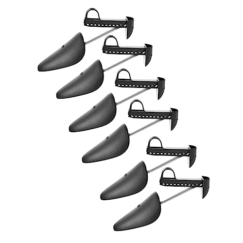 Homoyoyo 3 Paare Schuhunterstützung Stift Schuhbaum Gestalter Shaper Expander Tragen Verstellbarer Schuhformer Bahre Schuhspanner Stiefelspanner Männer Schuhstrecker Für Stiefel Pp Schwarz von Homoyoyo