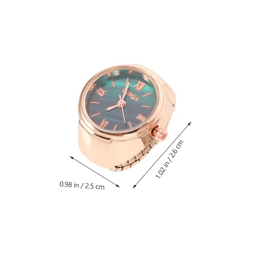 Homoyoyo 3 Pcs Ringuhr fingeruhr Watches Gold Watch ziernieten The Watch Zehenringe Band Uhren Männer Uhrenreinigungsset einstellbar Ringschmuck Fingerschmuck Uhrenringe Rostfreier Stahl von Homoyoyo