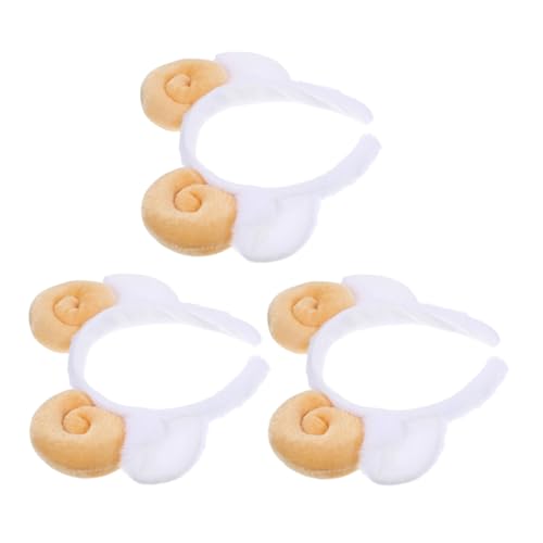 Homoyoyo 3 STÜCKE Plüsch Ziegenhörner Stirnband Weiche Haarreifen für Erwachsene Niedliche Schafhörner Haarschmuck für Party Cosplay Halloween Geburtstag Vielseitiges Komfortables von Homoyoyo