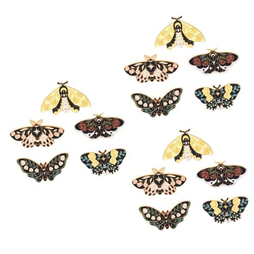 Homoyoyo 3 Sätze Broschen Metall Insekten Anstecknadel Vintage Brosche Für Damen Kleidung Schmuck 5 Stück * 3 von Homoyoyo