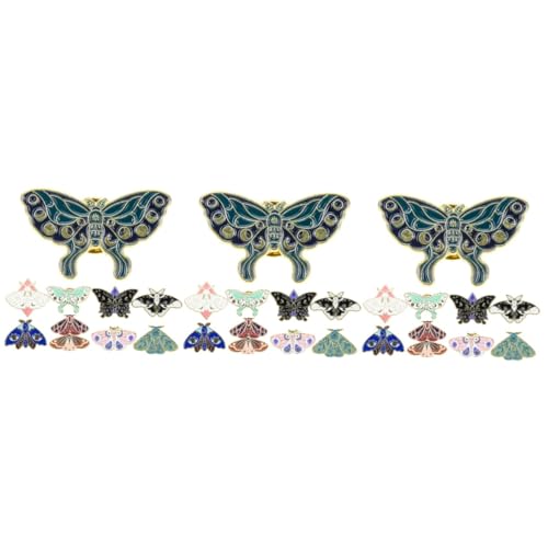 Homoyoyo 3 Sätze Corsage Anzug Tier Brosche Pin Emaille Revers Schmetterlinge Brosche Pin Süße Kleidung Brosche Clip Dekoration Frauen Brosche Pin Schmetterlinge Revers Pin 10 Stück * 3 von Homoyoyo