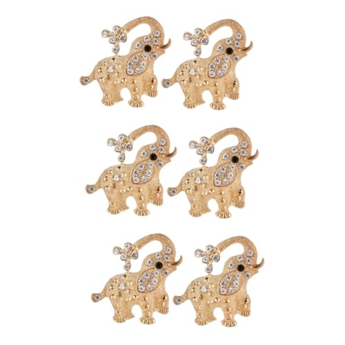 Homoyoyo 3 Sätze Elefantenbrosche Hochwertigem Legierungsstrass Schal Brosche Für Kleider Taschen Accessoires Für Frauen Muttertag 2 Stück * 3 von Homoyoyo