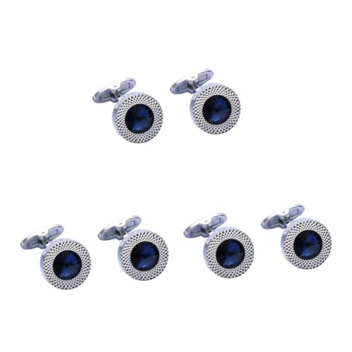 Homoyoyo 3 Sätze Hochwertige Manschettenknöpfe Für Herren Elegantes Design Langlebig Formelle Anlässe Hochzeiten Geschäftstreffen Besondere Veranstaltungen 2 Stück * 3 von Homoyoyo