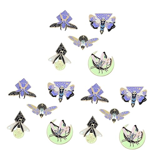 Homoyoyo 3 Sätze Kreative Cartoon Broschen Teiliges Leuchtendes Abzeichen Legierung Für Kleidung Stilvolle Dekoration Für Anlässe Wie Hochzeiten Geburtstage Wunderschönes Design 5 Stück * 3 von Homoyoyo