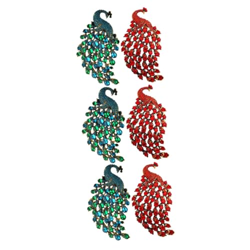 Homoyoyo 3 Sätze Rhinestone Broschen Für Damen Pfauenform Anstecknadeln Eleganter Schmuck Für Kleidung Perfektes Accessoire Für Hochzeiten Besondere Anlässe 2 Stück * 3 von Homoyoyo