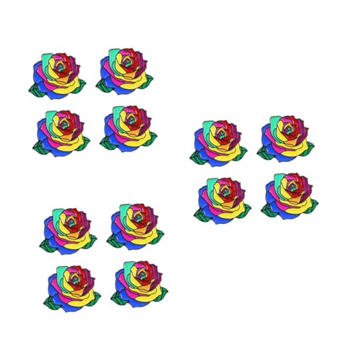 Homoyoyo 3 Sätze Teiliges Rosenbroschen Legierung Kreative Kleine Broschen Dekorative Brustnadeln Für Kleidung Taschen Accessoire Für Besondere Anlässe 4 Stück * 3 von Homoyoyo