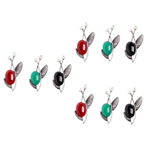 Homoyoyo 3 Sätze Vintage Broschen Für Damen Kreative Zweig Design Anstecknadeln Legierung Farbenfrohe Accessoires Kleider Schals Taschen Für Partys Hochzeiten 3 Stück * 3 von Homoyoyo