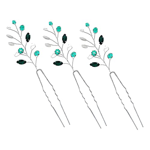 Homoyoyo 3 Stck Teiliges Set Braut Haarnadeln mit Strass U Förmige Hochzeit Haarspangen für Damen Leichte und Stabile Perlenhaarnadeln Eleganter Brautschmuck für Festliche Anlässe von Homoyoyo