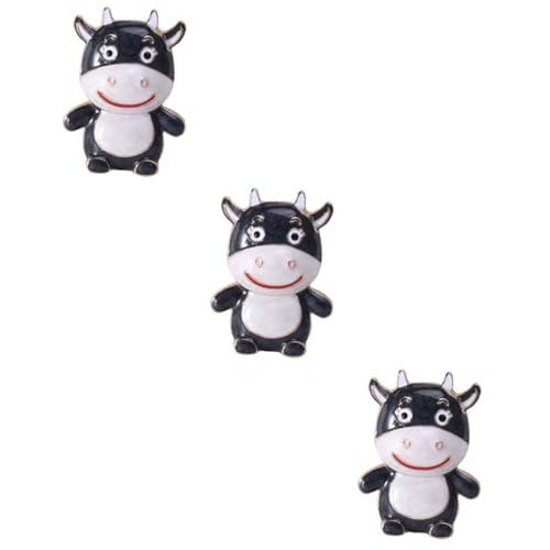 Homoyoyo 3 Stck. Kreative Modebrosche Stilvolle Schwarze Brustnadel Zierliches Kleidungszubehör für Partys Neujahr Geburtstage Dekorieren von Kleidung Taschen Schals von Homoyoyo