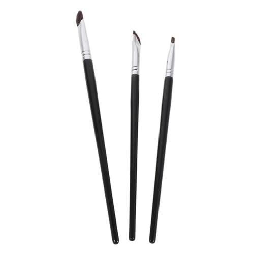 Homoyoyo 3stücke Lidschatten-verblendpinsel Flachem Eyeliner-pinsel Und Schwammpinseln Für Augen-make-up Inklusive Etui Für Unterwegs Präzise Konturierung Und Detaillierung von Homoyoyo