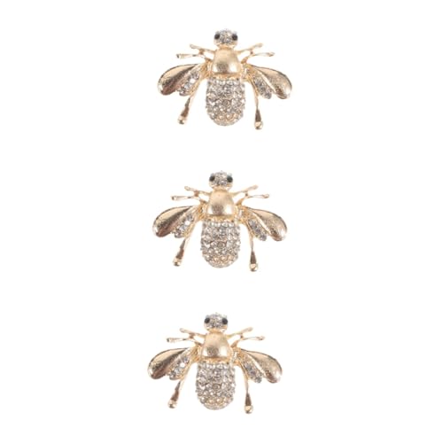 Homoyoyo 3 Stück Bienenbrosche mit Strasssteinen Tierbrosche für Damen Accessoire für Kleidung Schals Hüte Taschen Geschenkidee für Besondere Anlässe von Homoyoyo