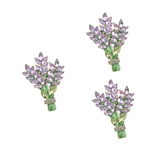 Homoyoyo 3 Stück Brosche für Damen Anstecknadel mit Vielseitig Einsetzbar für Kleidung Hüte Schals Accessoires Hochwertiges Material Stilvolles Design von Homoyoyo