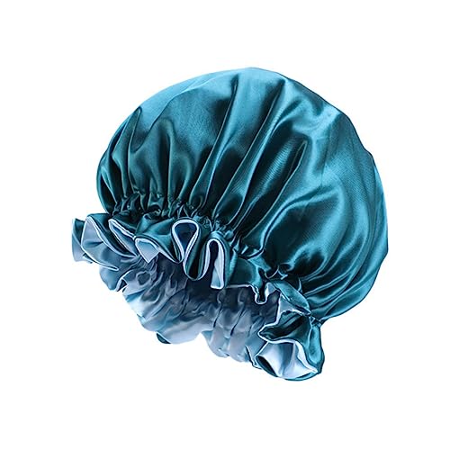 Homoyoyo 3 Stück Damen Schlafmütze Gegen Haarausfall Breitkrempige Chemotherapie Mütze Elastische Haarschutzmütze Für Dusche Und Zuhause (khaki Blau Weinrot) von Homoyoyo